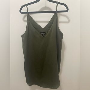 Express Green XS lace detailed Cami